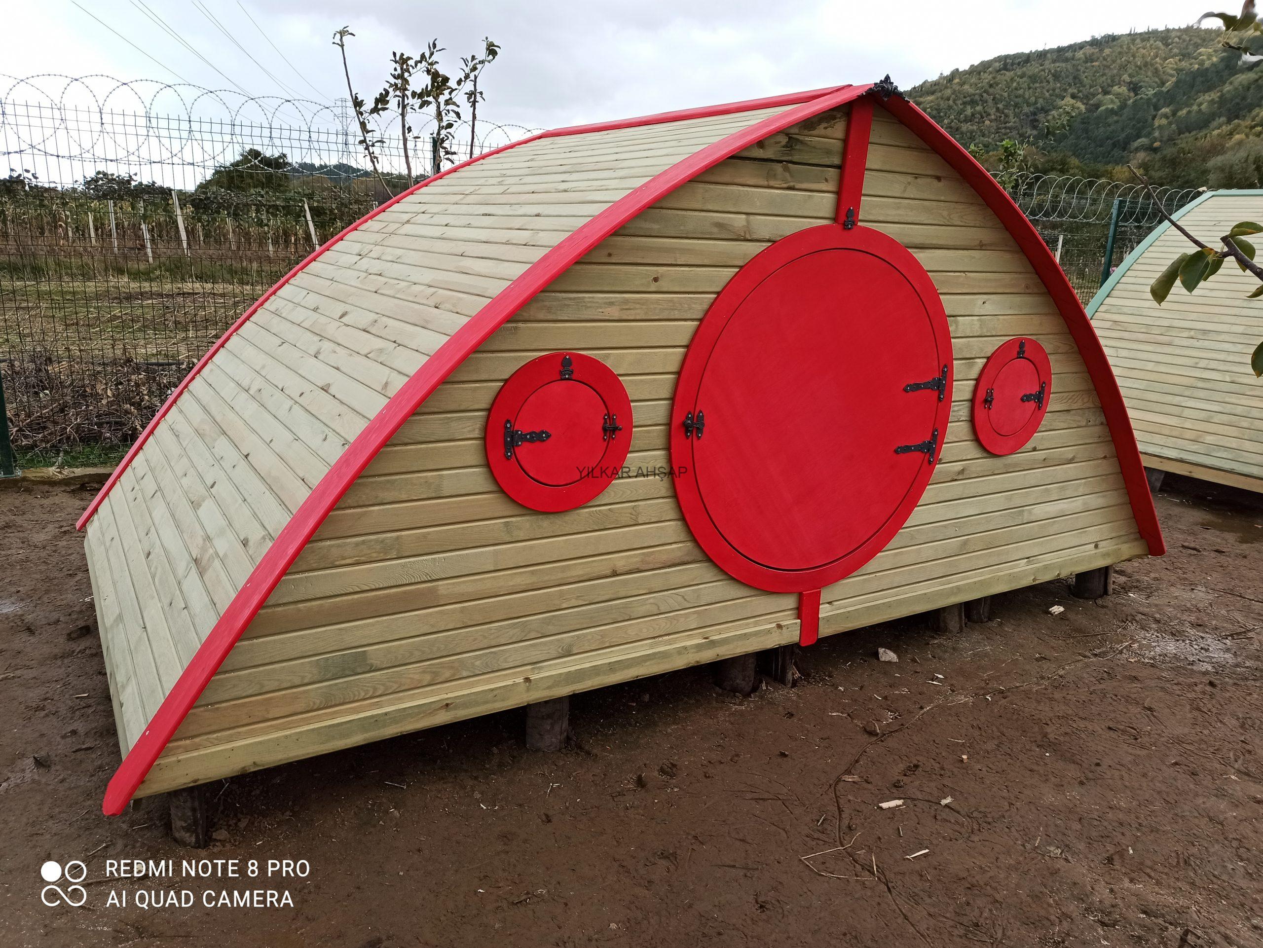 Modern Ahşap Hobbit HAYVAN BARINAĞI VEYA HOBİ EVİ YILKAR
